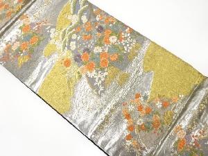 四君子模様織り出し　袋帯